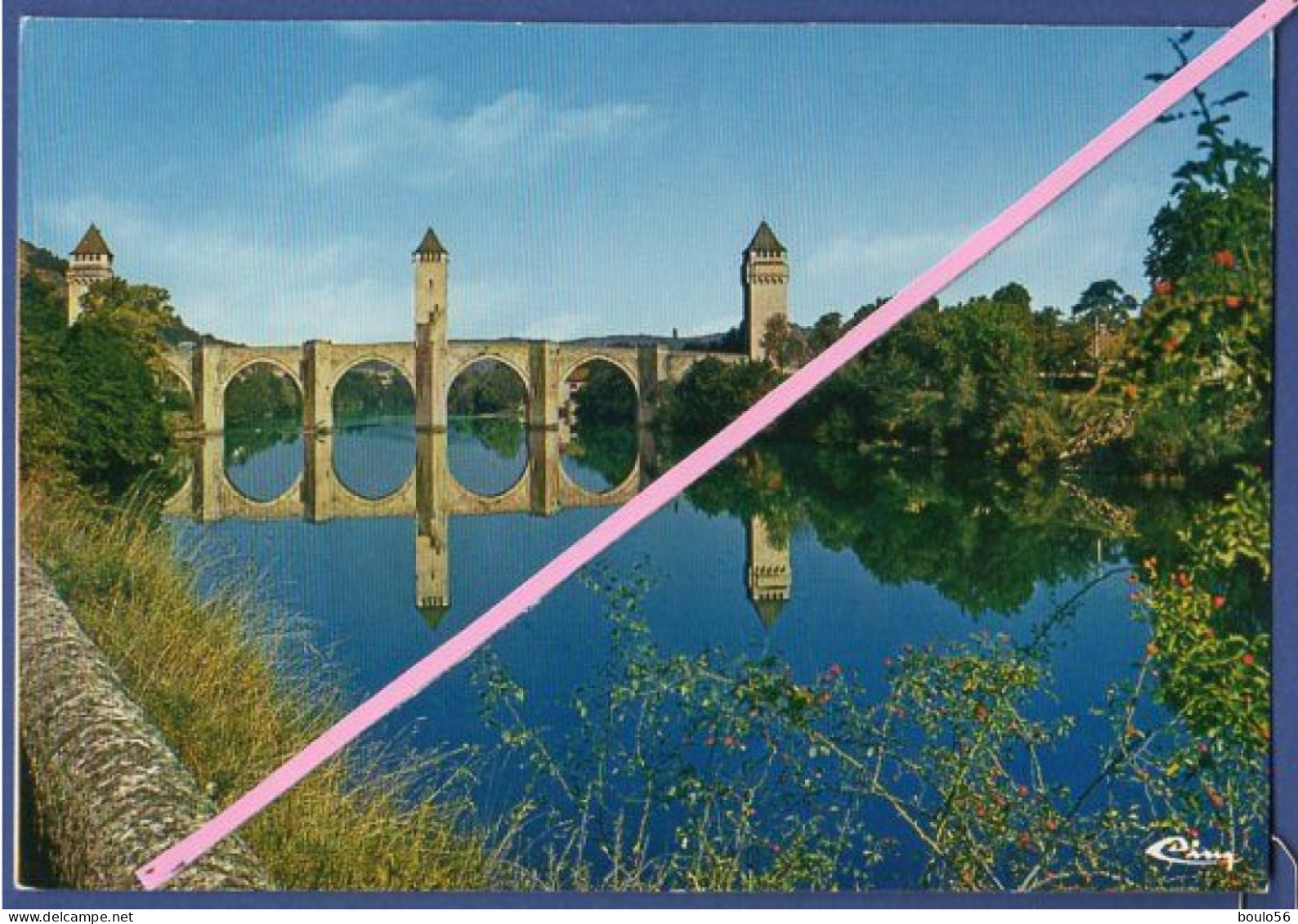 C-P-M- (46 Lot CAHORS) - Le Pont Valendré (XIV°s)   Il Enjambe Les Eaux Calme Du LOT . - Cahors