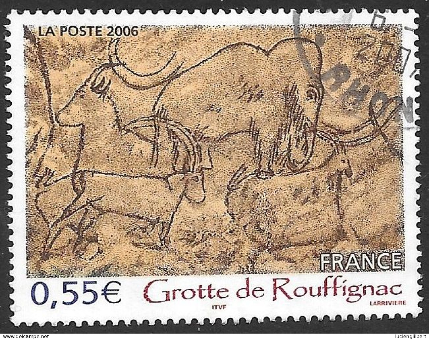 TIMBRE N° 3905   -   TABLEAU GROTTE DE  ROUFFIGNAC -  OBLITERE  -  2006 - Used Stamps