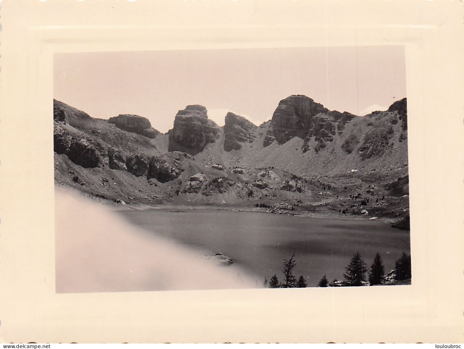 ALPES LAC D'ALLOS 1957 ALPINISME  PHOTO ORIGINALE  11 X 8 CM - Plaatsen