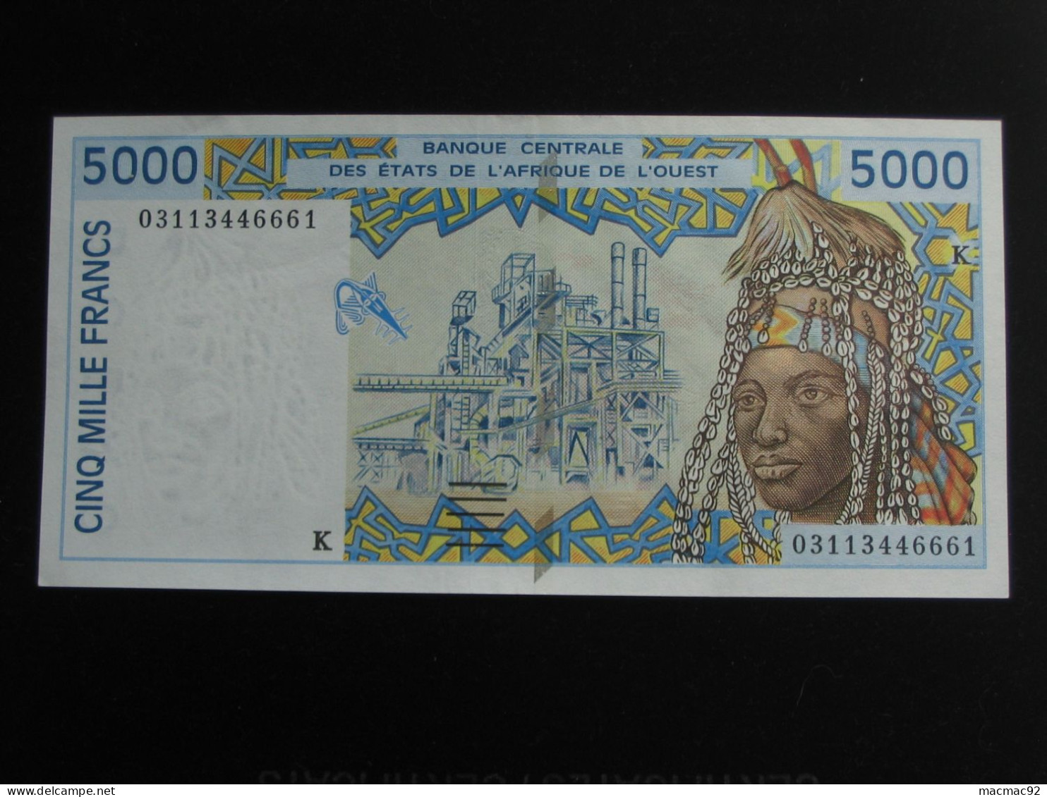 5000 Cinq Mille Francs 2002  - SENEGAL - Banque Centrale Des états De L'Afrique De L'ouest  **** EN ACHAT IMMEDIAT **** - Sénégal