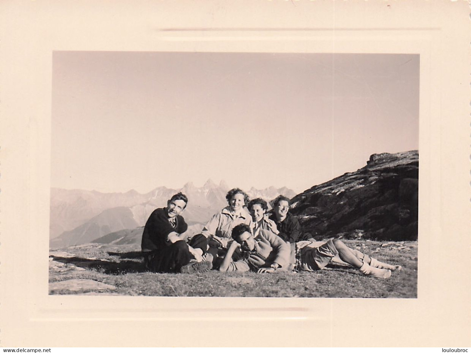 ALPES COL DE LA CROIX DE FER 1960 ALPINISME  PHOTO ORIGINALE  11 X 8 CM - Orte