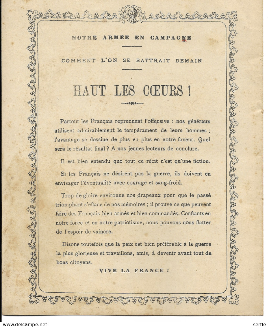 Vieux Papiers - Couverture Protège-Cahier - "Notre Armée En Campagne" - "Haut Les Coeurs" - Schutzumschläge