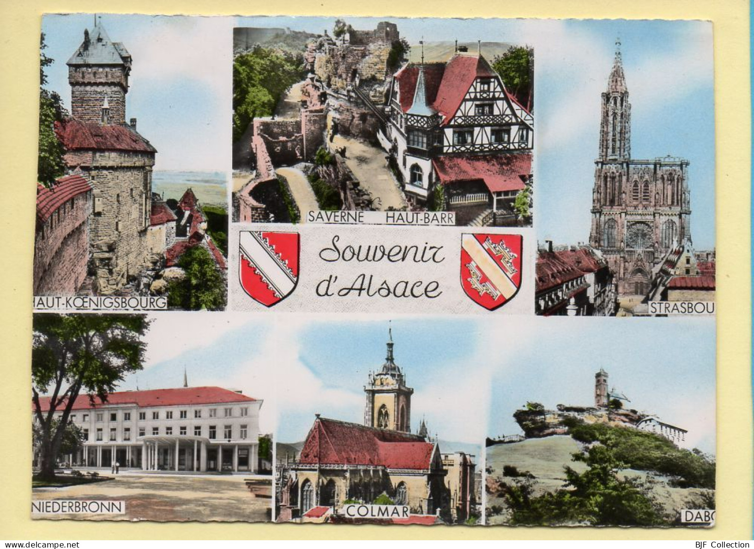 Région Alsace : Souvenir D'Alsace / Multivues / Blason / CPSM (voir Scan Recto/verso) - Alsace