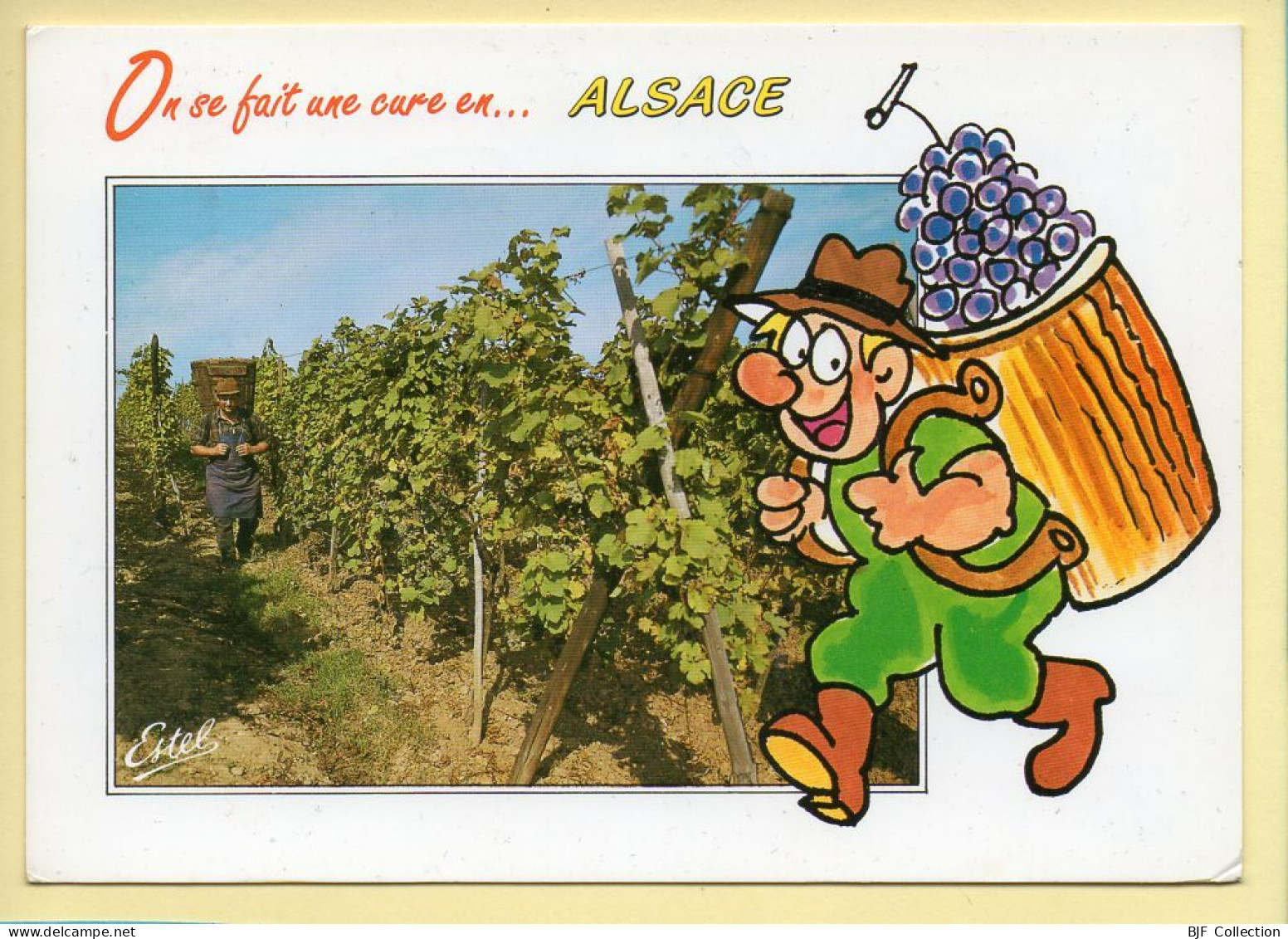 Région Alsace : Souvenir D'Alsace / On Se Fait Une Cure En … / Dessin E. CHAUNU (voir Scan Recto/verso) - Alsace