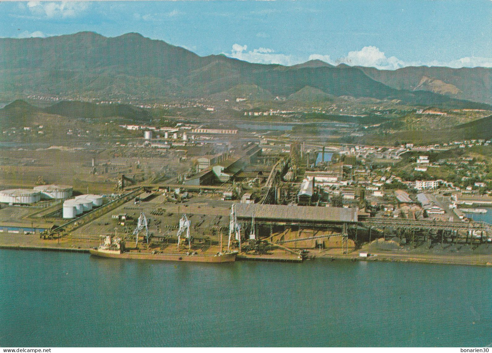 CPSM NOUVELLE-CALEDONIE NOUMEA VUE AERIENNE USINE STE NICKEL - Nouvelle Calédonie