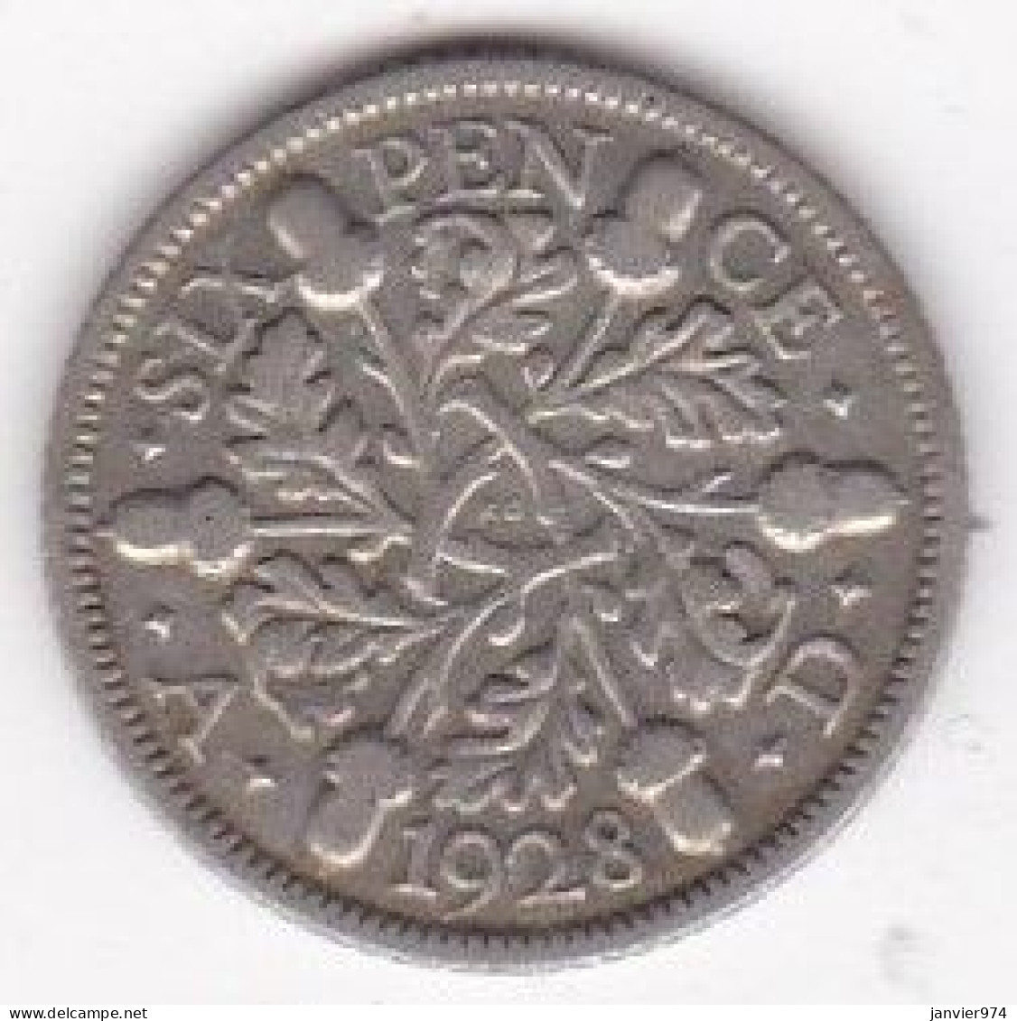 Grande Bretagne. 6 Pence 1928. George V, En Argent, KM# 832 ,TTB/VF - H. 6 Pence