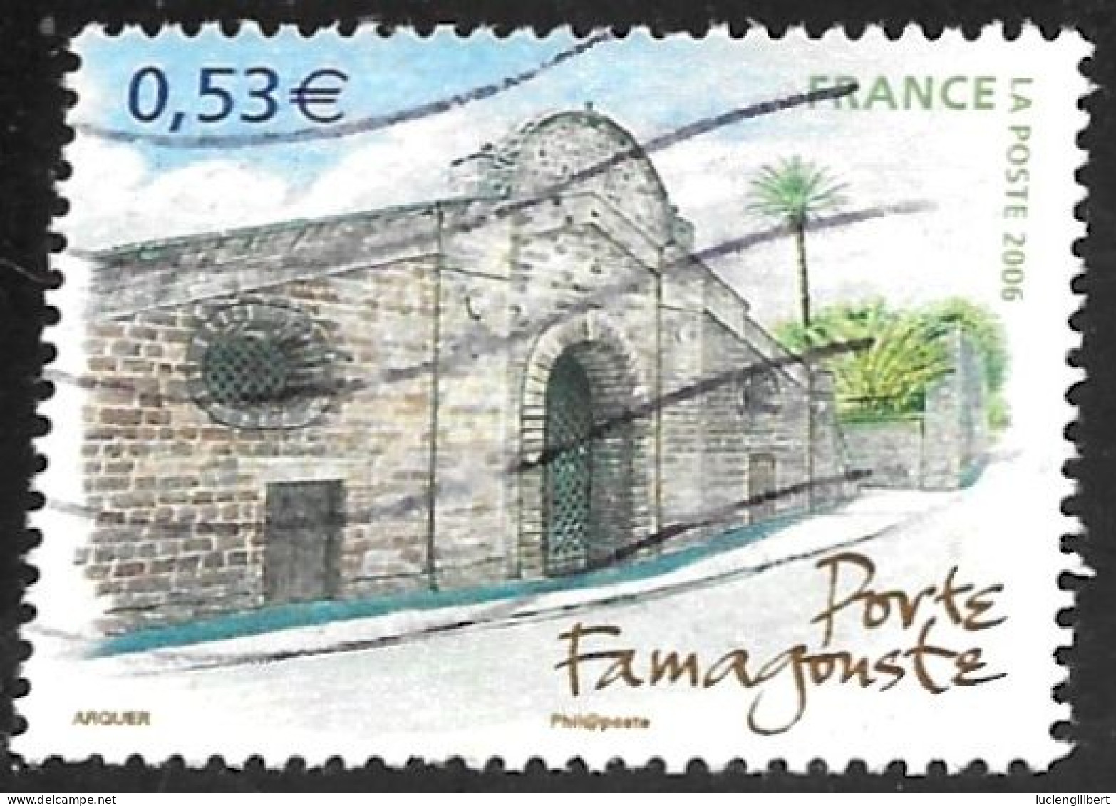 TIMBRE N° 3930   -   PORTE FAMAGONSTE -  OBLITERE  -  2006 - Gebraucht