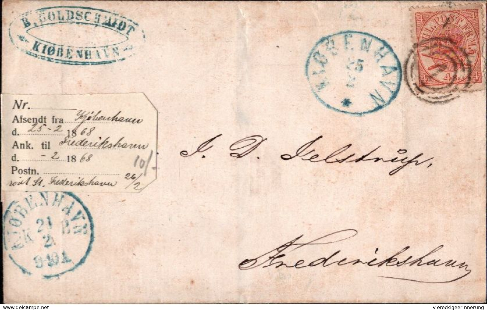 ! Lot Of 106 Stamps + 1 Cover From 1868, Denmark, Danmark, Dänemark - Oblitérés