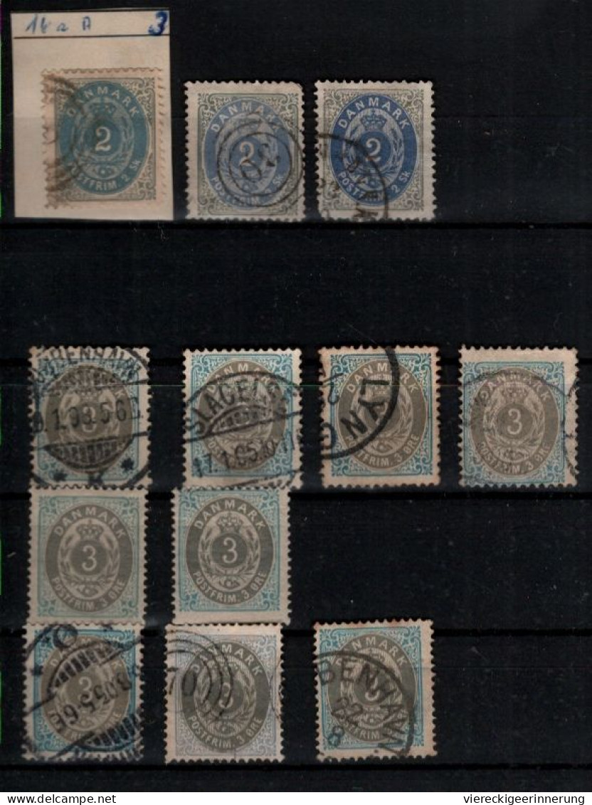 ! Lot Of 106 Stamps + 1 Cover From 1868, Denmark, Danmark, Dänemark - Used Stamps