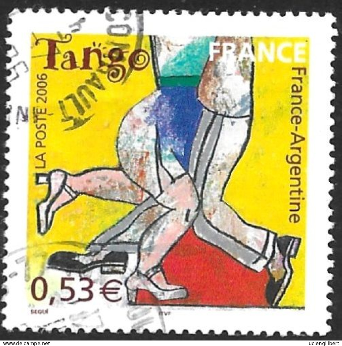 TIMBRE N° 3932   -   TANGO ARGENTIN -  OBLITERE  -  2006 - Gebraucht