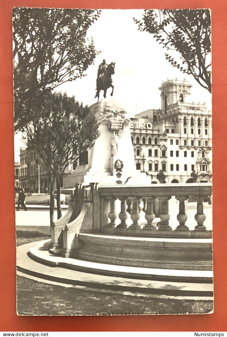 Lima - Peru - The Monument Of San Martin And Sud America Building (c308) - Peru