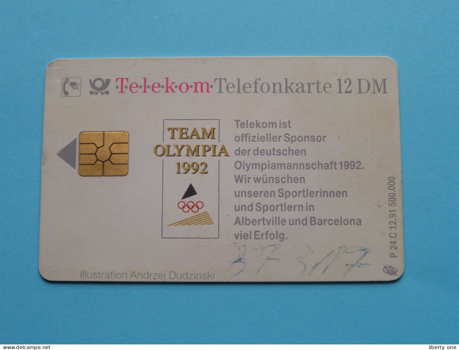 TEAM OLYMPIA 1992 Andrzej Dudzinski ( Zie / Voir / Sehen Sie Scans ) Telekom Telefonkarte 12 DM ! - Giochi Olimpici