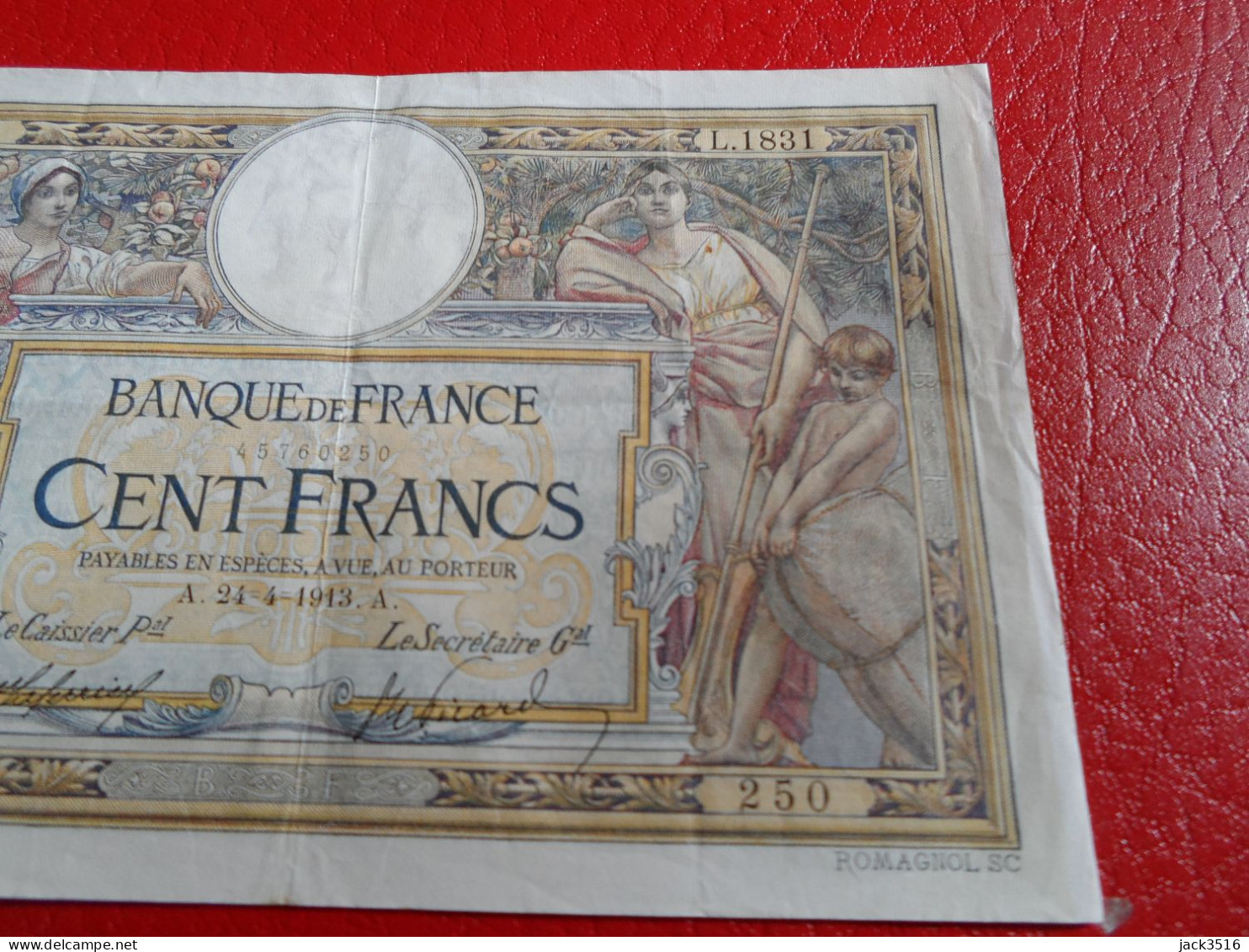 France: 100 Francs Merson 1913 Ttb+++/sup - 100 F 1908-1939 ''Luc Olivier Merson''