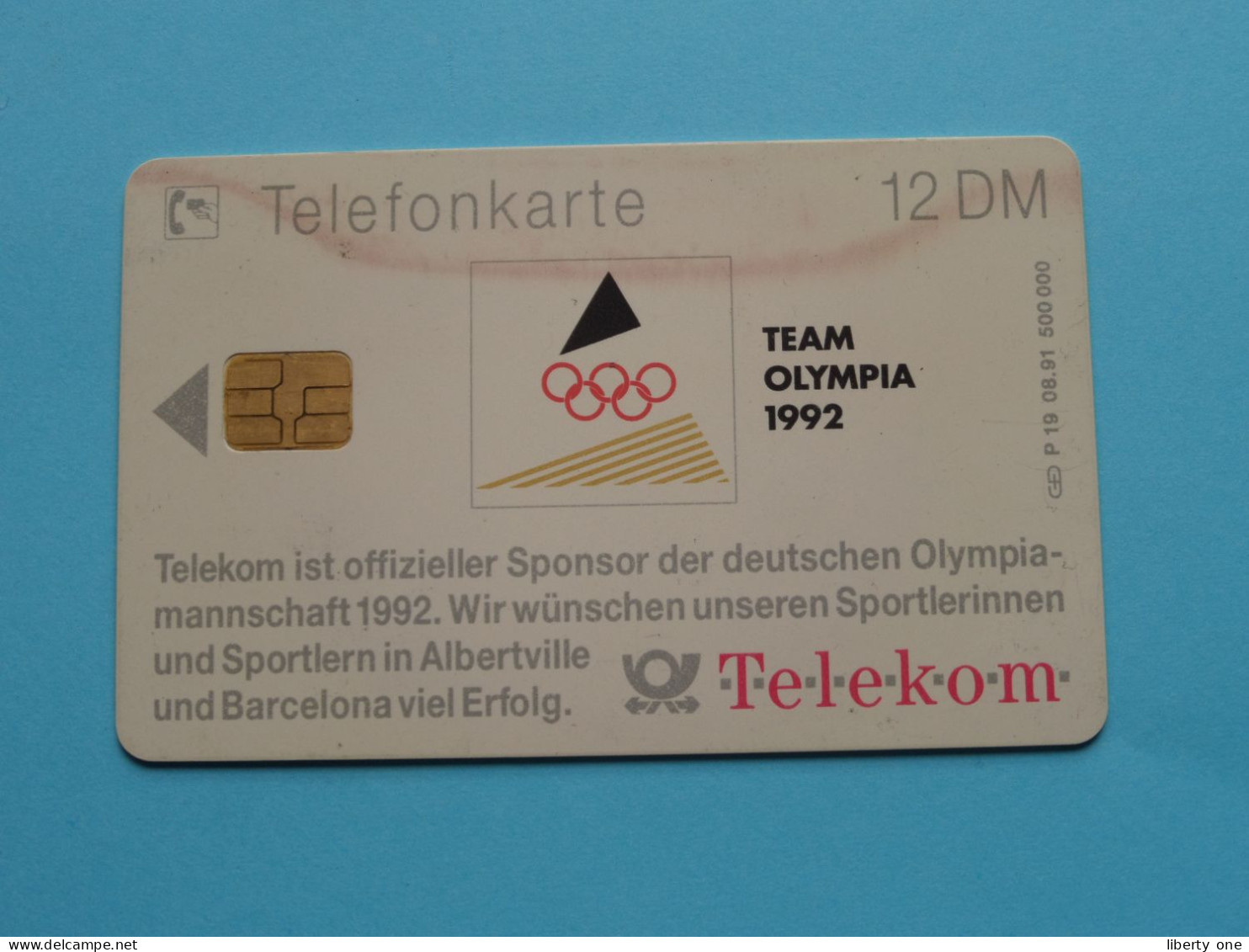 TEAM OLYMPIA 1992 Andrzej Dudzinski ( Zie / Voir / Sehen Sie Scans ) Telekom Telefonkarte 12 DM ! - Juegos Olímpicos