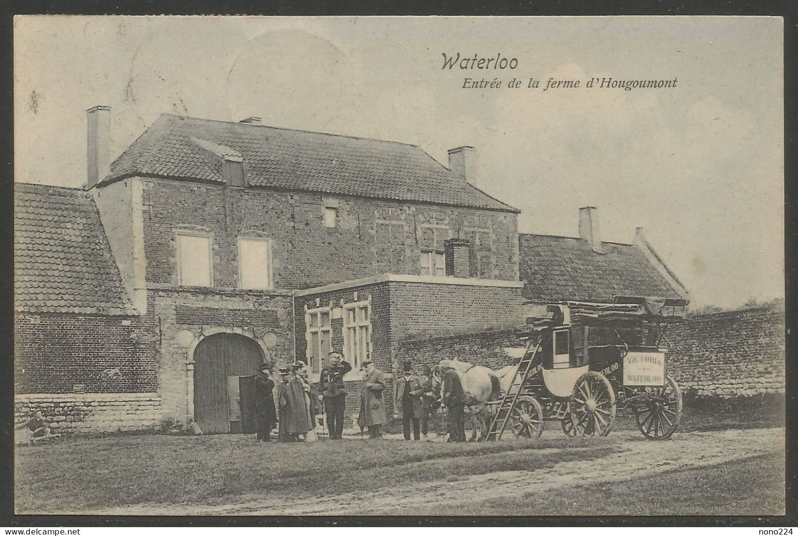 Carte P De 1912 ( Waterloo / Entrée De La Ferme D'Hougoumont ) - Waterloo