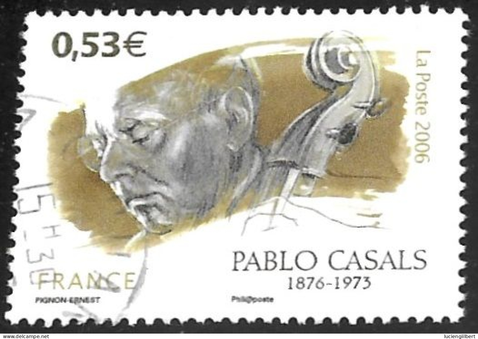 TIMBRE N° 3941   -    PABLO CASALS -  OBLITERE  -  2006 - Used Stamps