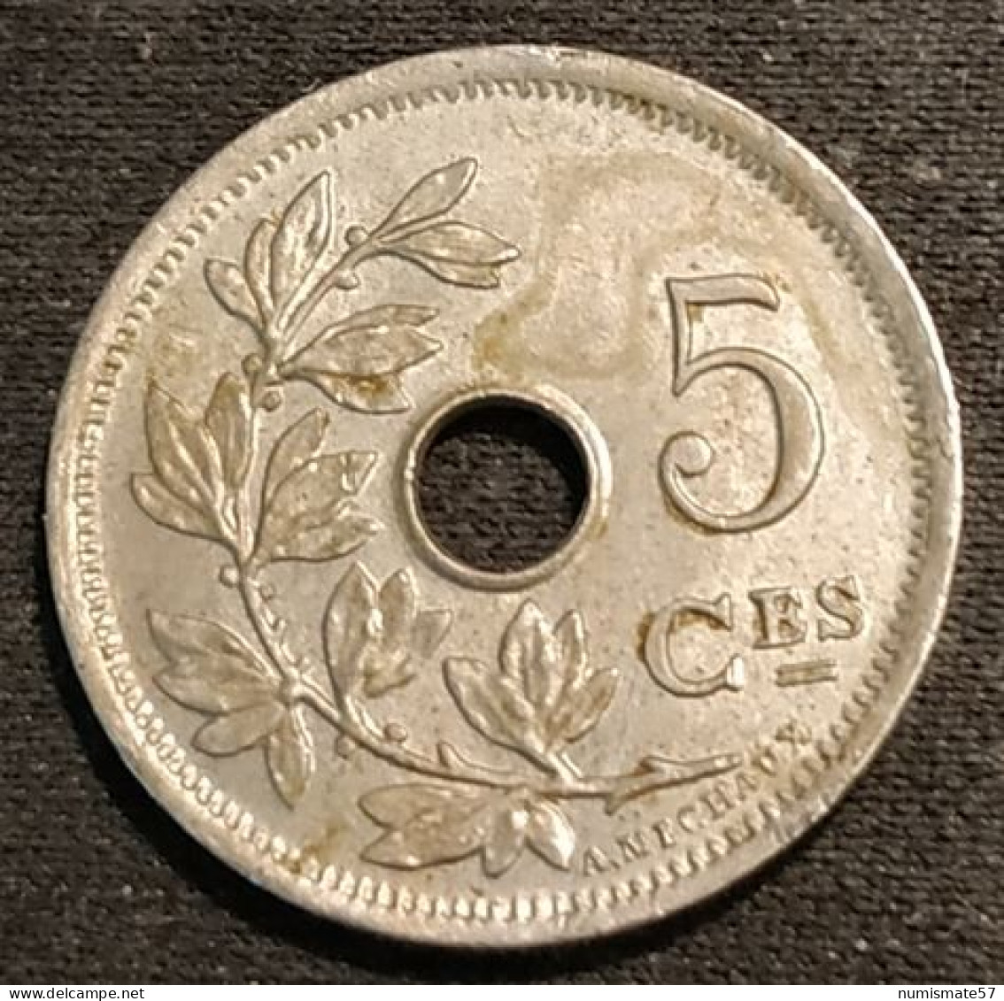 BELGIQUE - BELGIUM - Très Jolie 5 CENTIMES 1902 - Légende FR - Petite Date - Léopold II - Type Michaux - KM 47 - 5 Cents