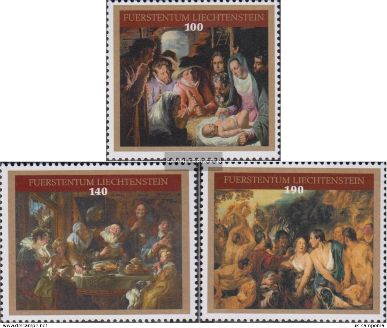 Liechtenstein 1782-1784 (complete Issue) Unmounted Mint / Never Hinged 2015 Paintings - Ungebraucht