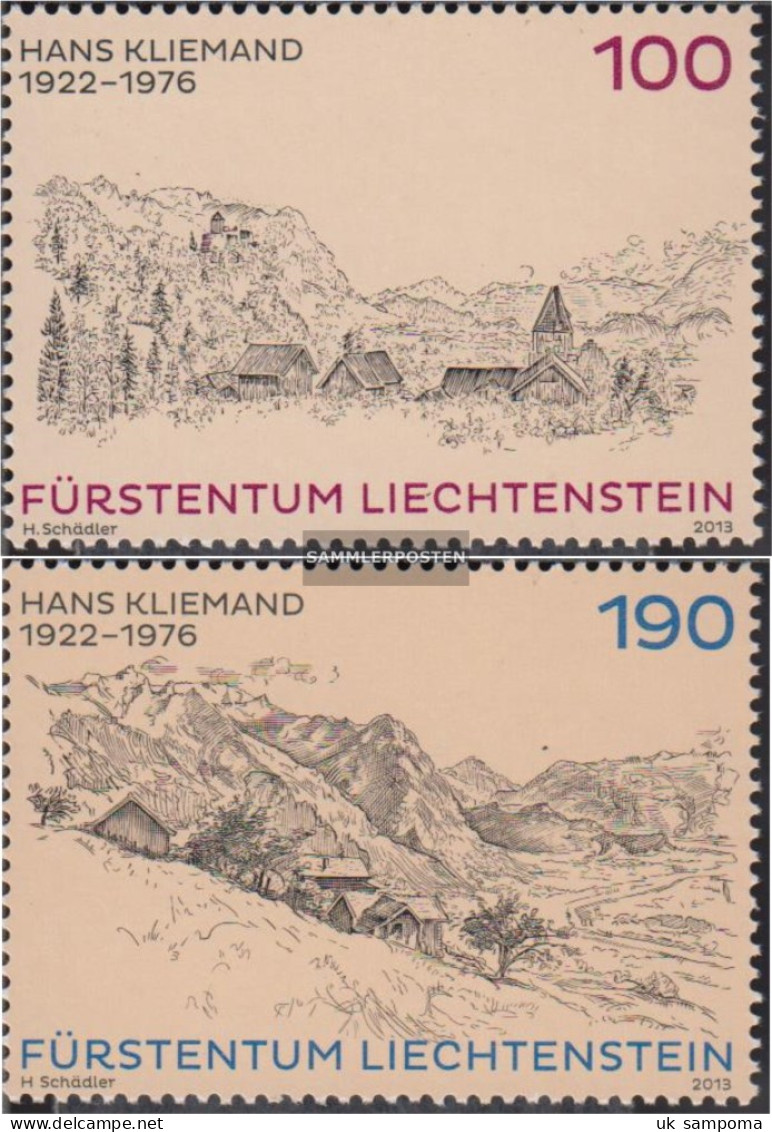 Liechtenstein 1669-1670 (complete Issue) Unmounted Mint / Never Hinged 2013 Painters - Ungebraucht