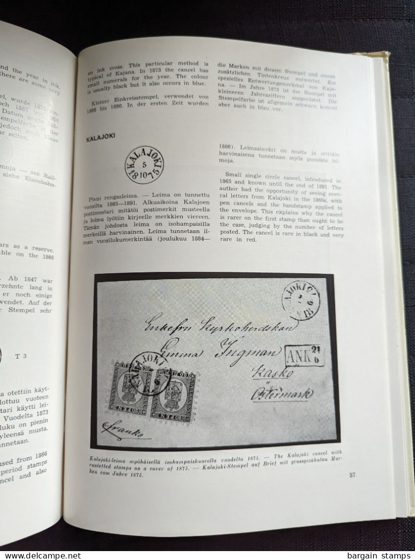 Suomen Vanhimmat Paikkakuntaleimat - The Early Postmarks Of Finland - Gummesson, Ossa, Stenberg - 1974 - Sonstige & Ohne Zuordnung