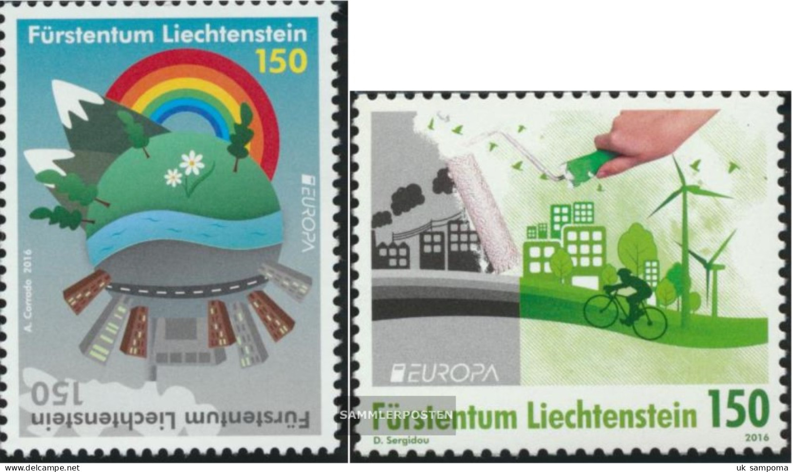 Liechtenstein 1790-1791 (complete Issue) Unmounted Mint / Never Hinged 2016 Environment - Ungebraucht