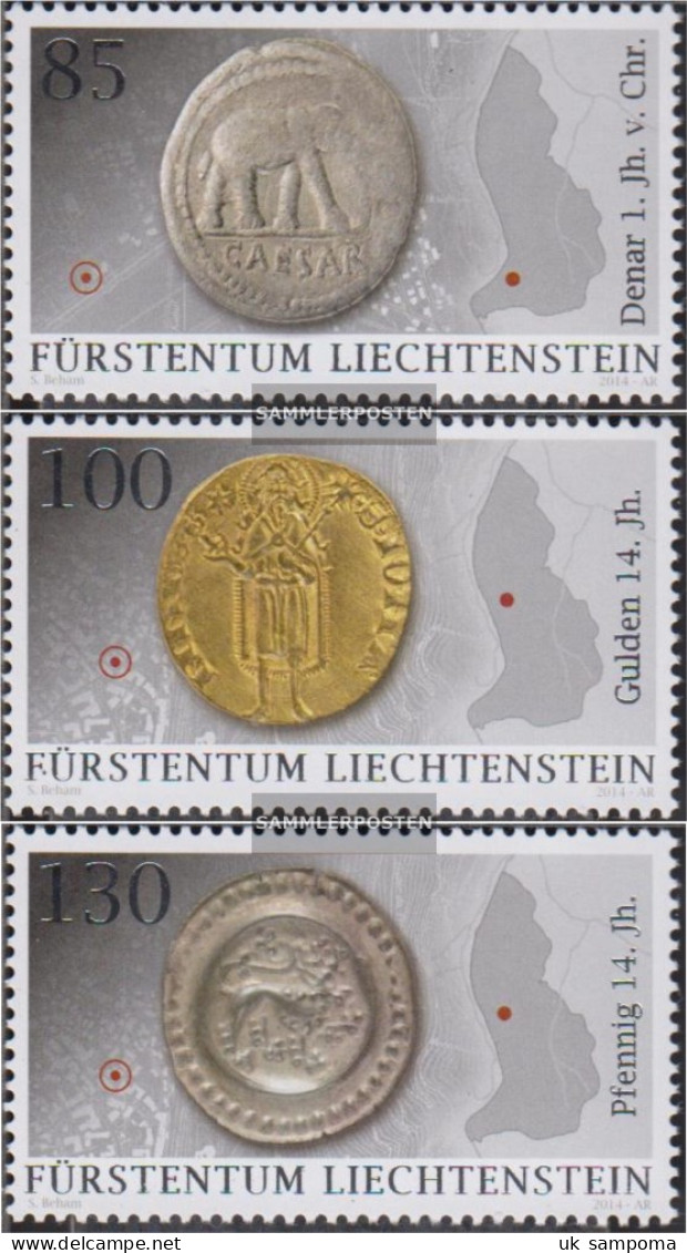 Liechtenstein 1712-1714 (complete Issue) Unmounted Mint / Never Hinged 2014 Finds - Neufs