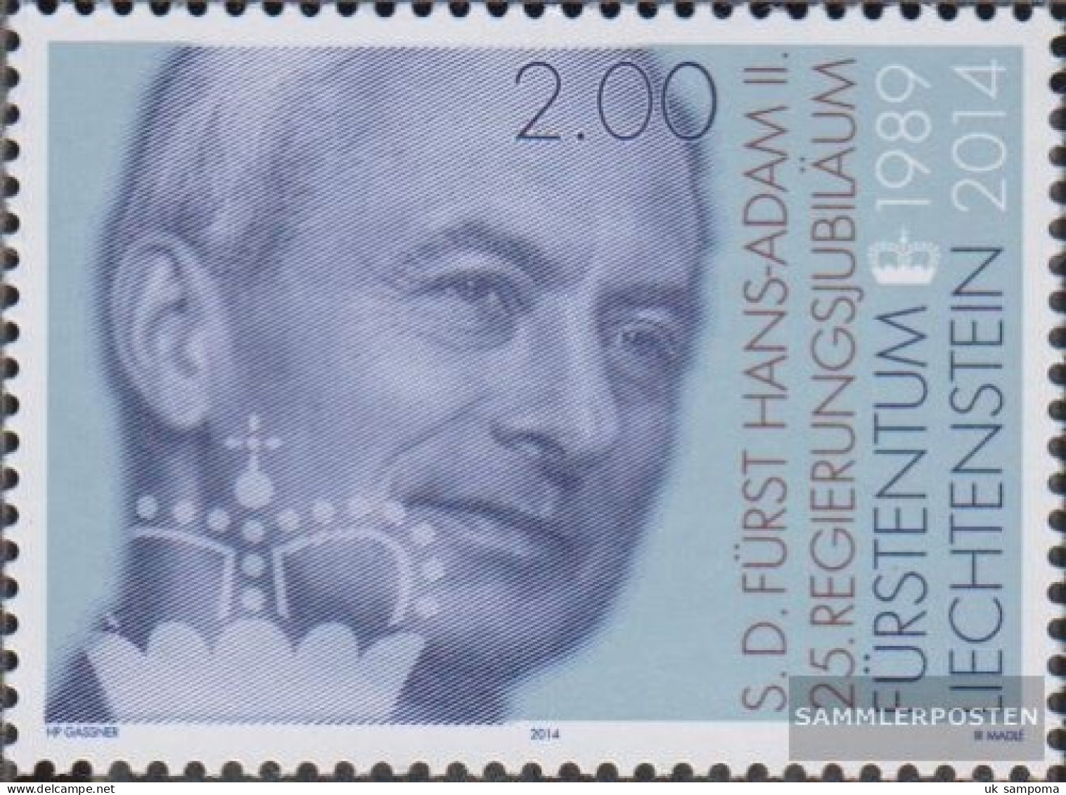 Liechtenstein 1732 (complete Issue) Unmounted Mint / Never Hinged 2014 Hans Adam - Neufs