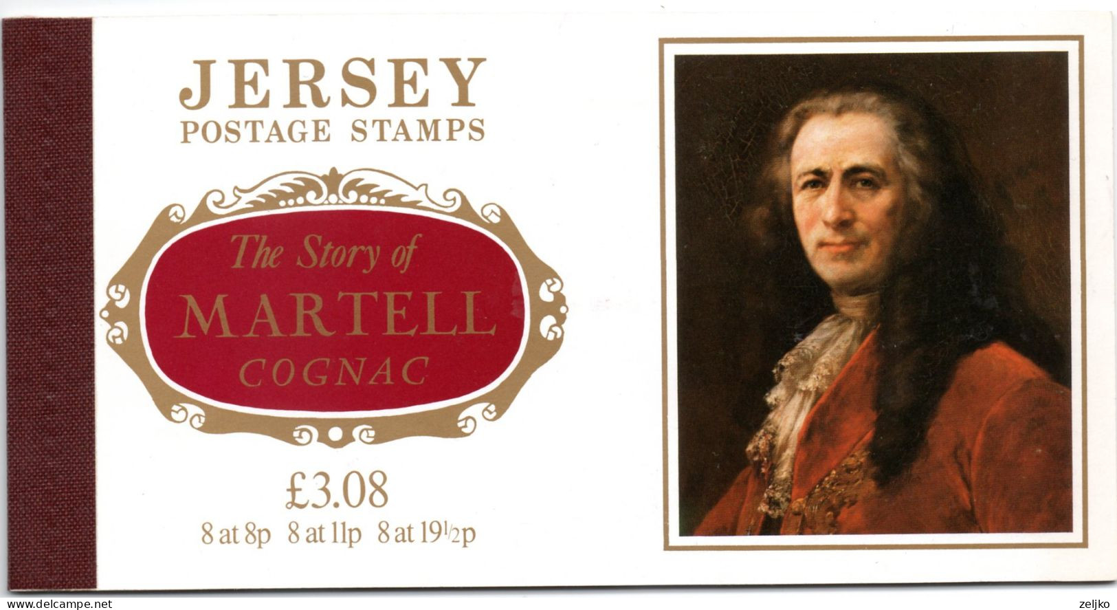 UK, GB, Great Britain, Jersey,  Booklet, The Story Of Martell Cognac, Face Value 3,08 Gbp - Jersey