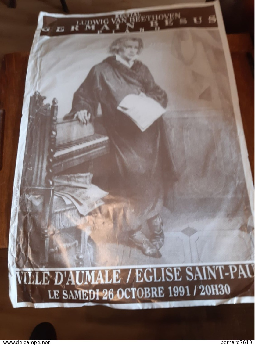 Affiche 76 Aumale - Recital Ludwig Beethoven - Germain Besus Piano - Posters