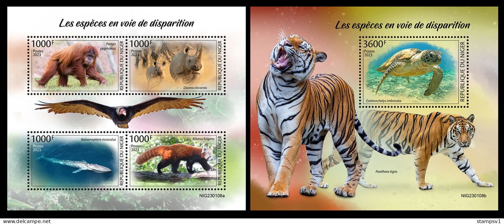 Niger  2023 Endangered Species. (108) OFFICIAL ISSUE - Otros & Sin Clasificación