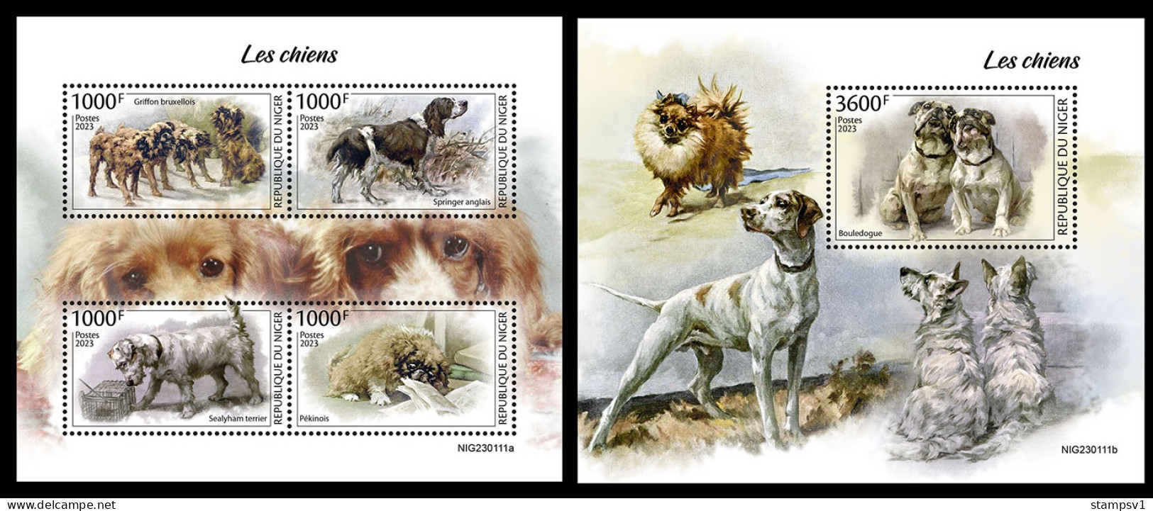 Niger  2023 Dogs. (111) OFFICIAL ISSUE - Perros