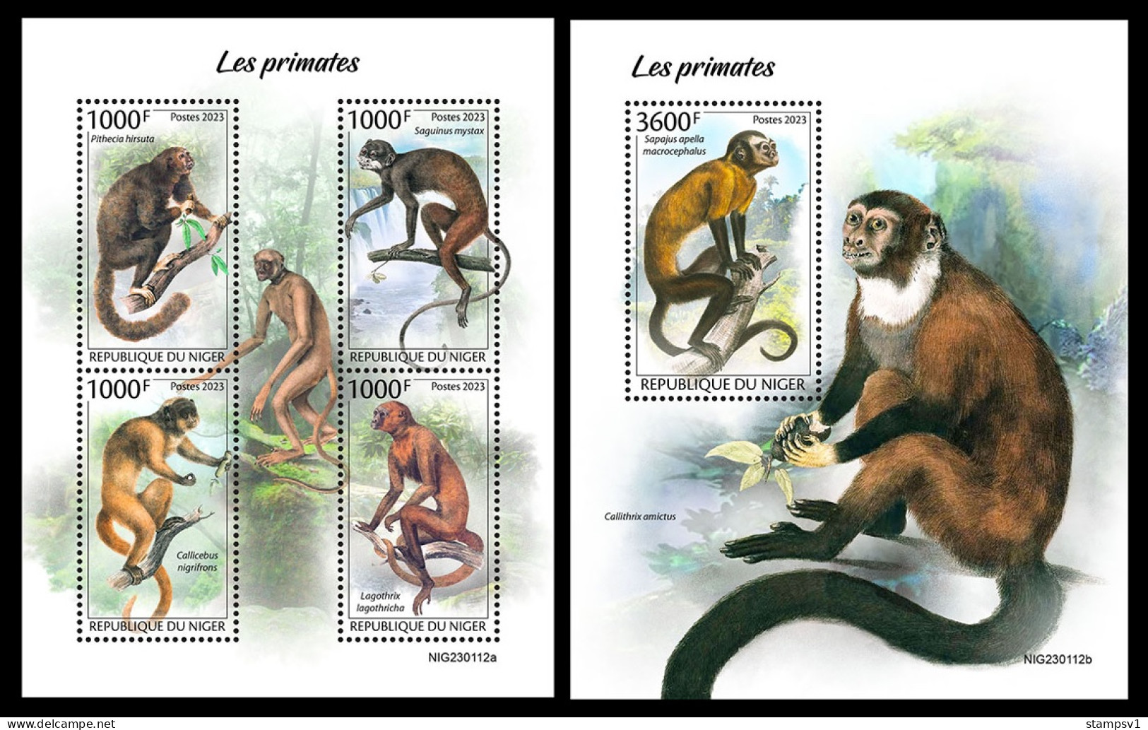 Niger  2023 Primates. (112) OFFICIAL ISSUE - Affen