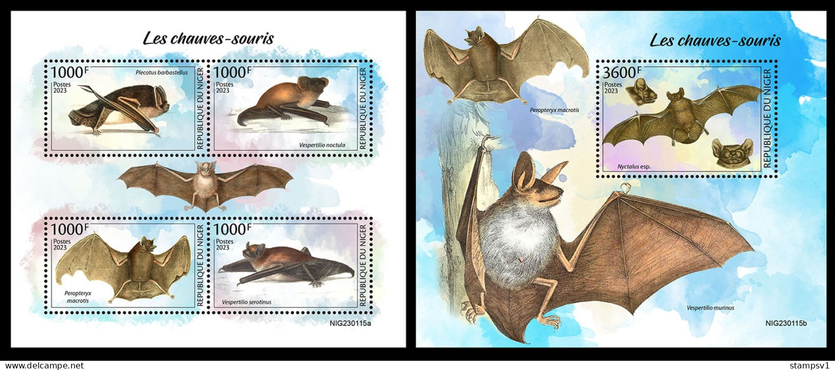 Niger  2023 Bats. (115) OFFICIAL ISSUE - Fledermäuse