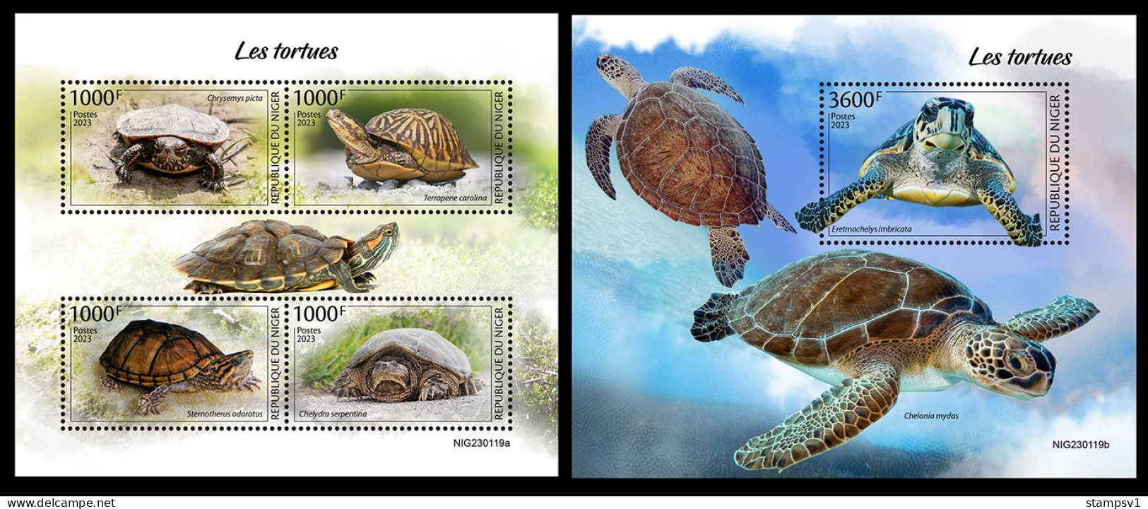 Niger  2023 Turtles. (119) OFFICIAL ISSUE - Schildpadden