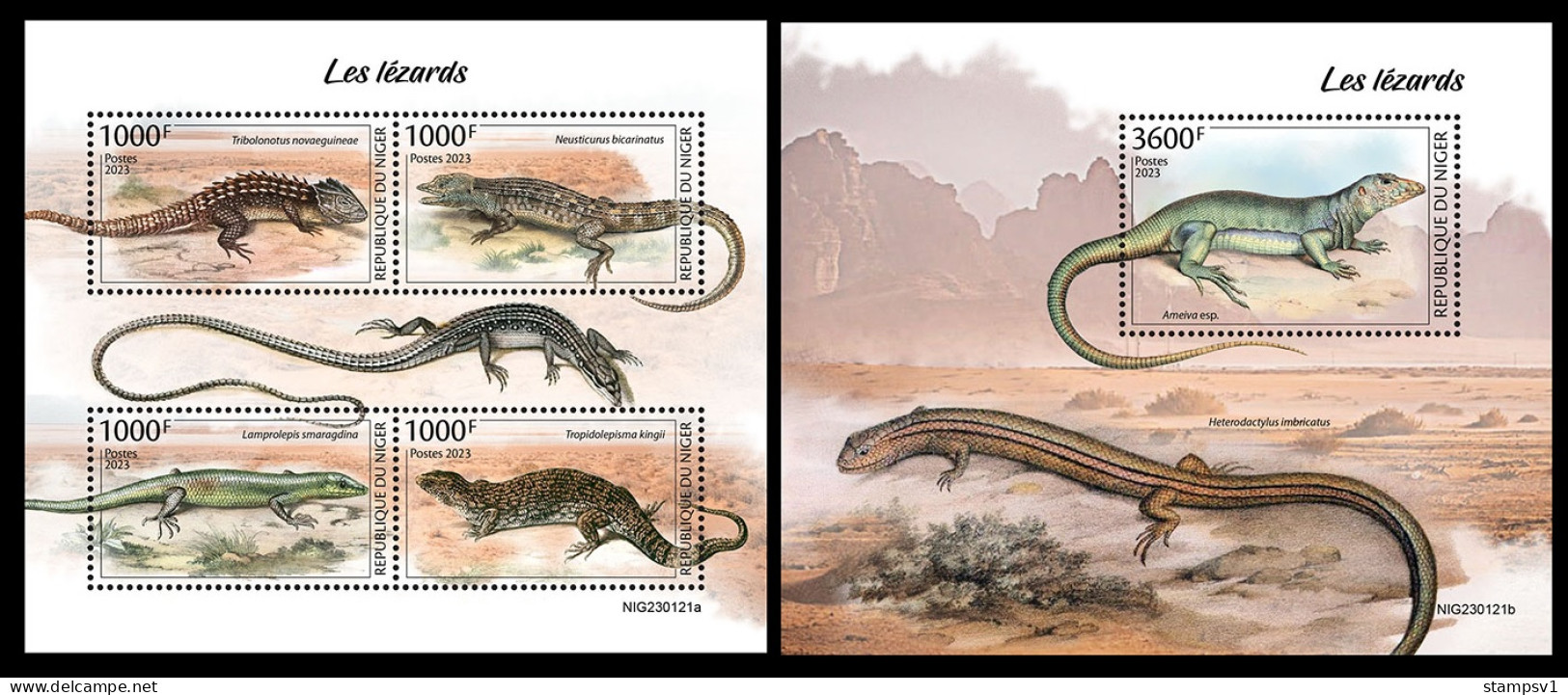 Niger  2023 Lizards. (121) OFFICIAL ISSUE - Other & Unclassified