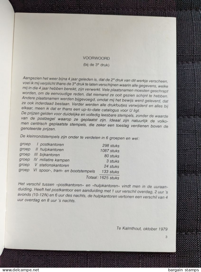 Catalogus Der Kleinrond-Stempels Van Nederland	 - Koopman - Wiggers De Vries - 1980 - Other & Unclassified
