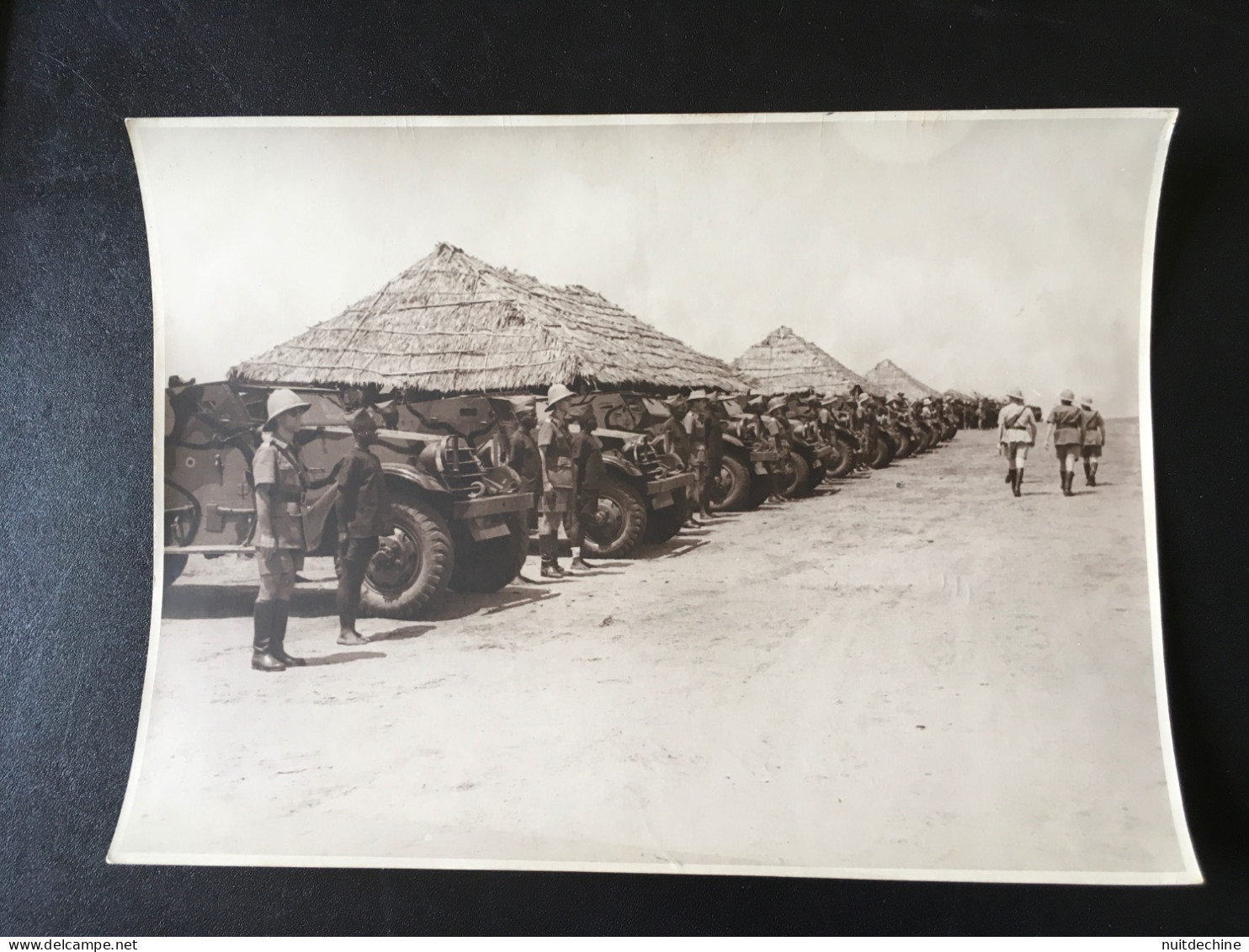 Photo Force Publique Congo Belge 23,5 X 17,5 Cm 1942 - Afrika