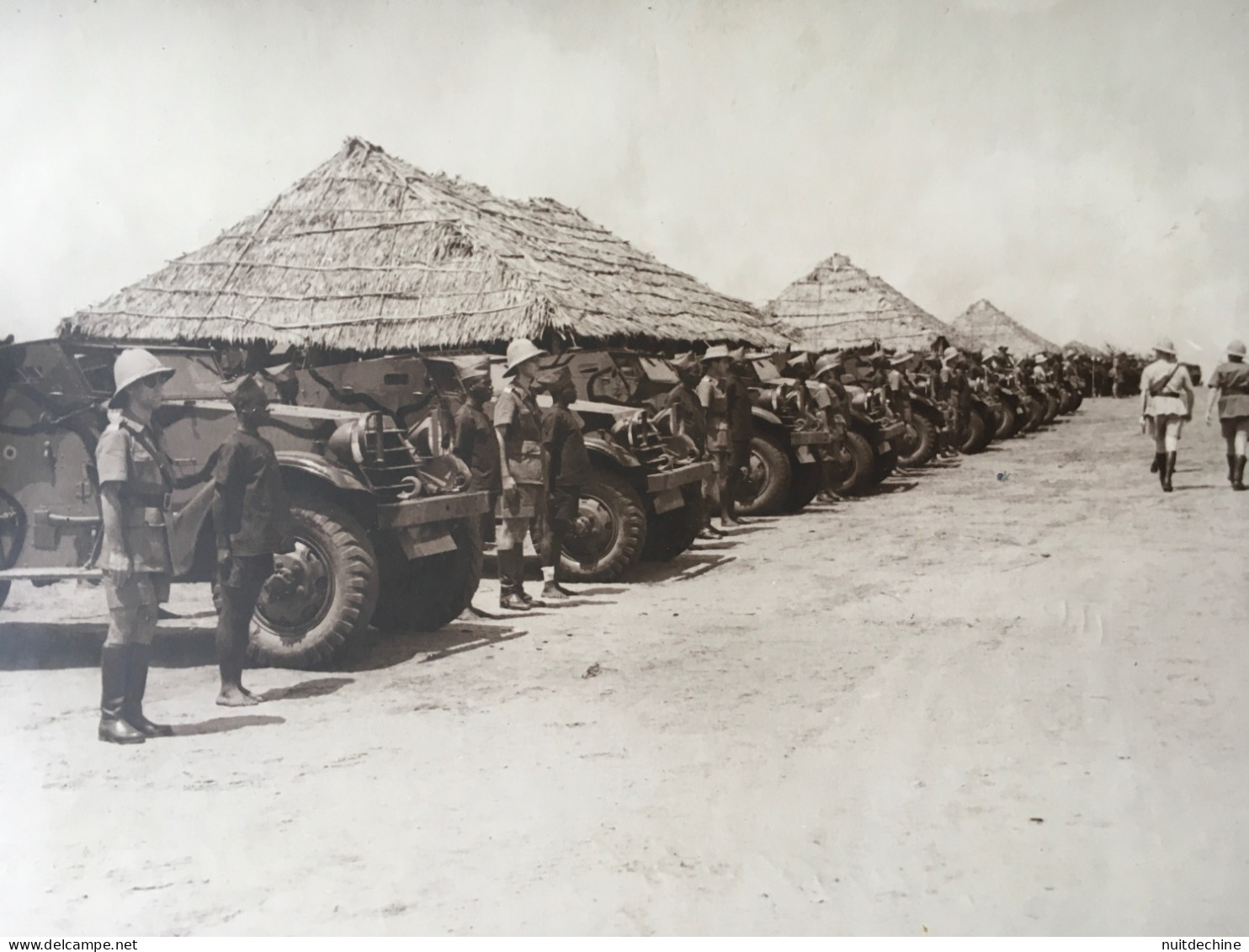 Photo Force Publique Congo Belge 23,5 X 17,5 Cm 1942 - Afrika