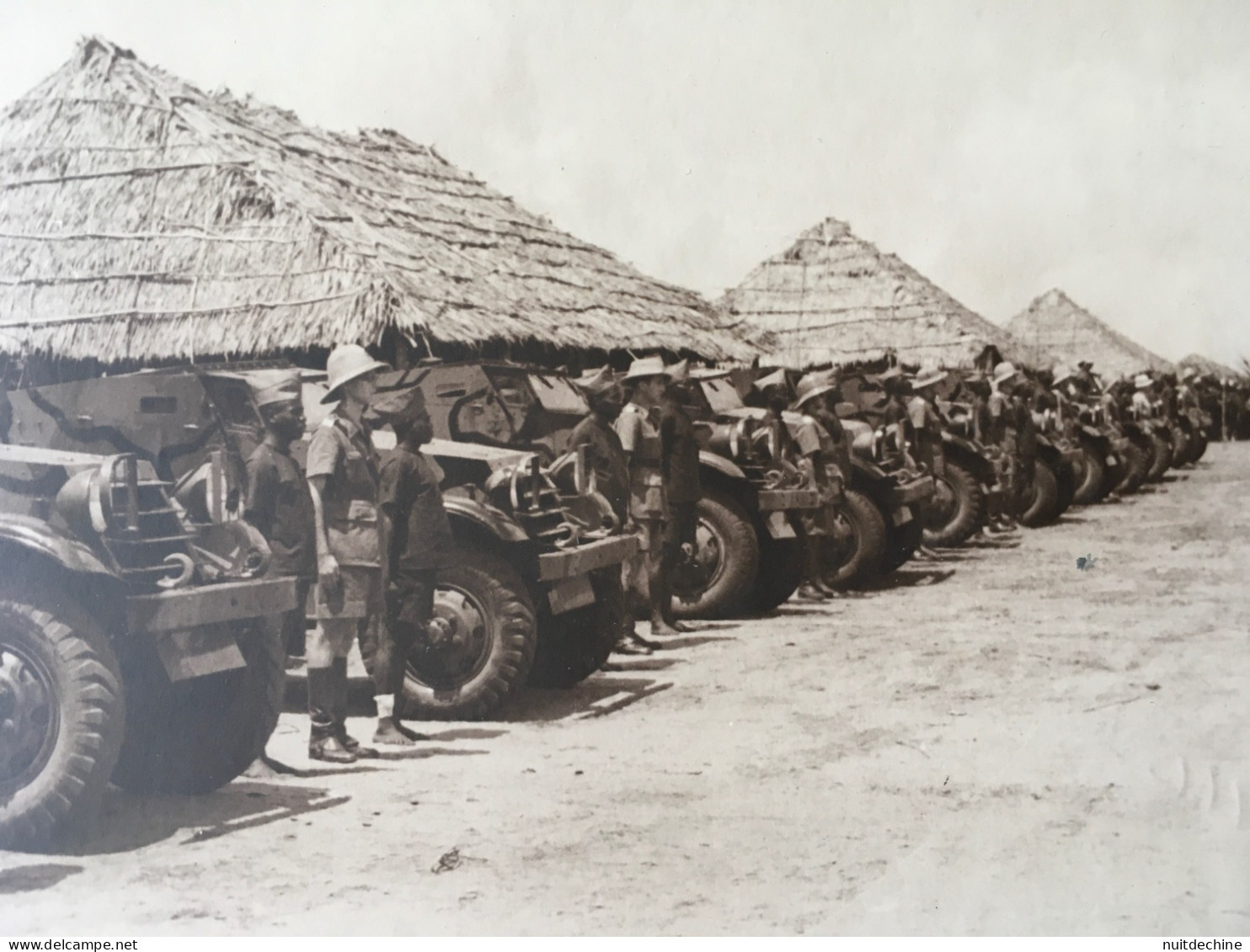 Photo Force Publique Congo Belge 23,5 X 17,5 Cm 1942 - Afrika