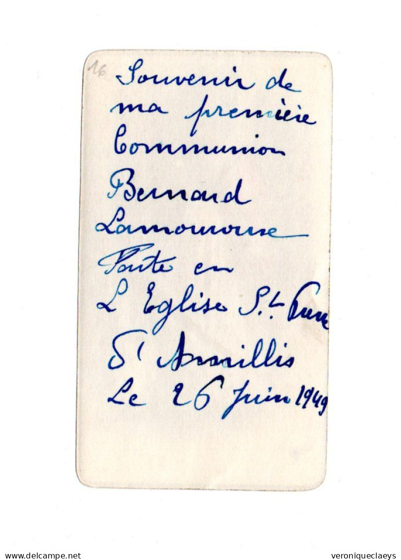 Image Pieuse Souvenir De Ma Première Communion 1949 C1/7 - Devotion Images