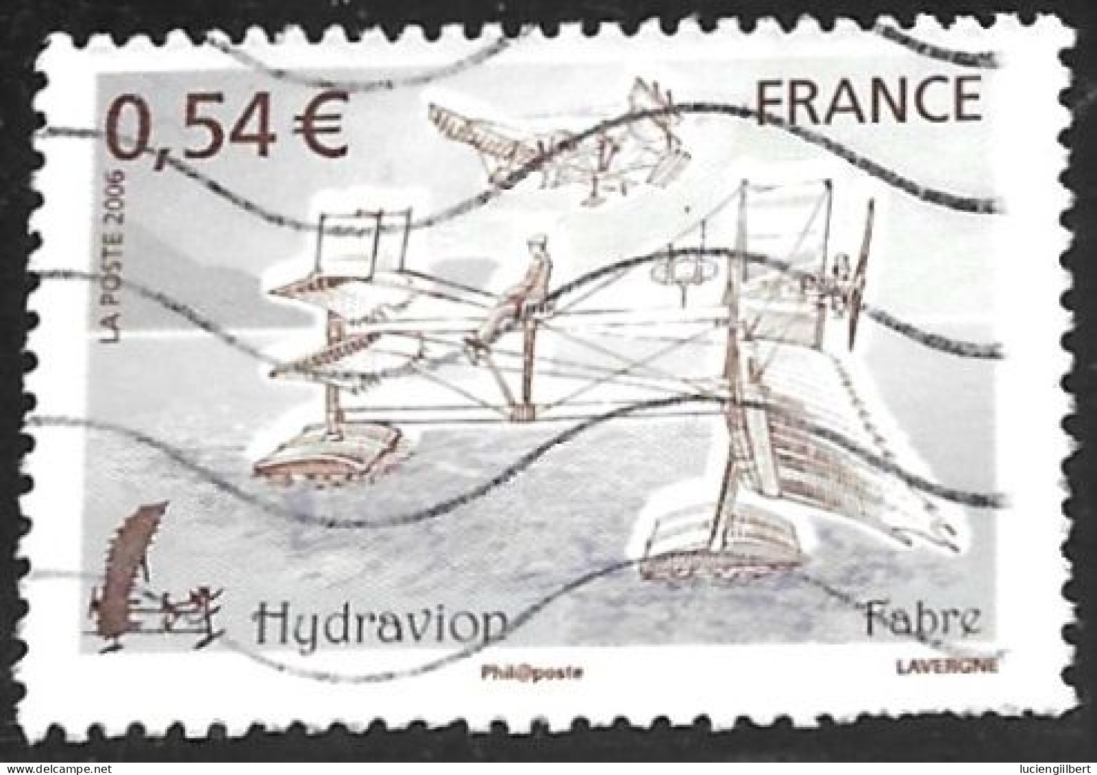 TIMBRE N° 3982   -  HYDRAVION FABRE  -  OBLITERE  -  2006 - Used Stamps