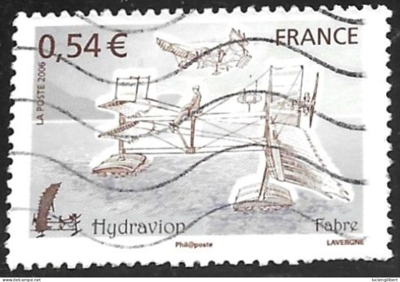 TIMBRE N° 3982   -  HYDRAVION FABRE  -  OBLITERE  -  2006 - Usados