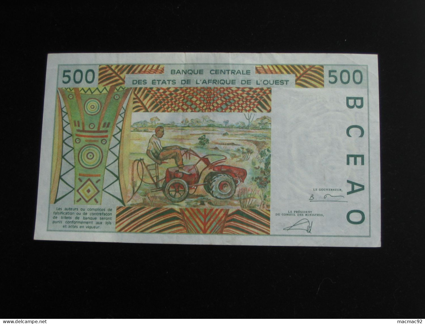 Cinq Mille 500 Francs 2002 K - SENEGAL - Banque Centrale Des états De L'Afrique De L'ouest  **** EN ACHAT IMMEDIAT **** - Sénégal