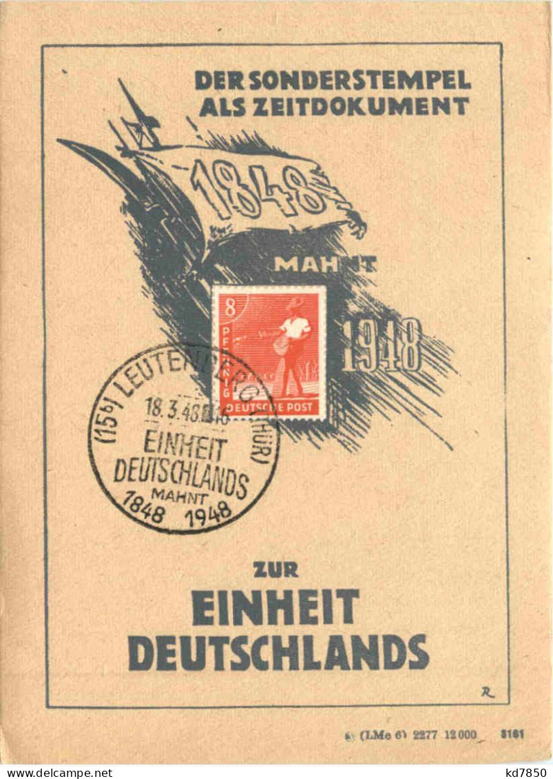 Leutenberg - Einheit Deutschland 1948 - Leutenberg
