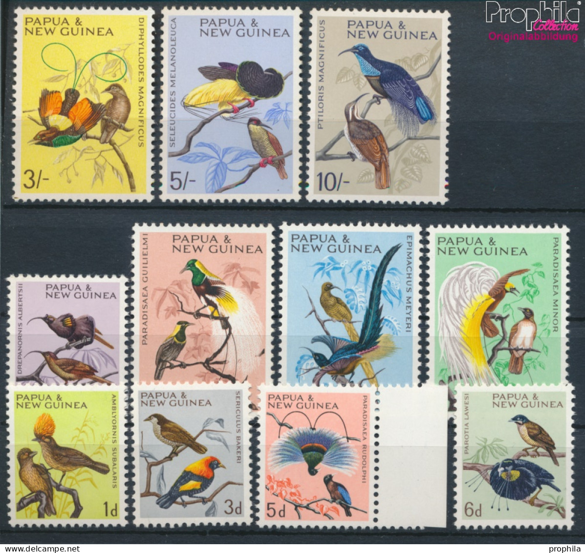 Papua-Neuguinea 62-72 (kompl.Ausg.) Postfrisch 1964 Vögel (10347977 - Papua-Neuguinea