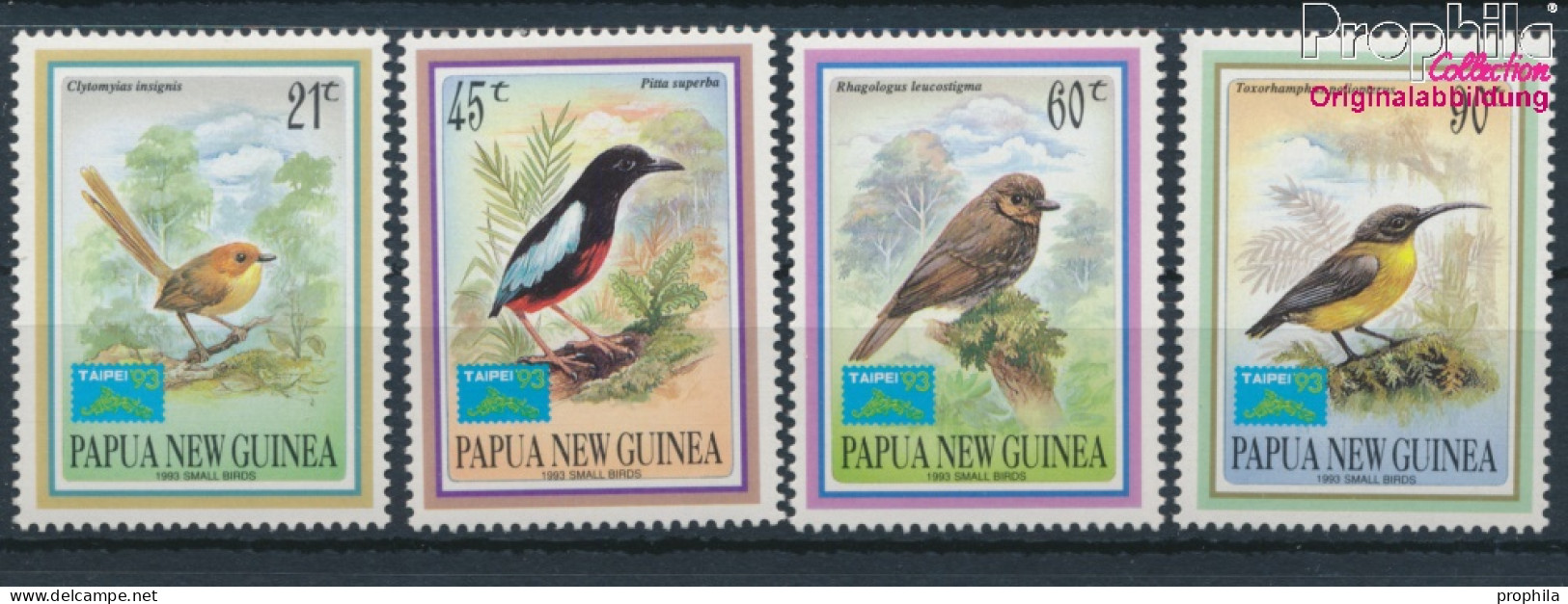 Papua-Neuguinea 685-688 (kompl.Ausg.) Postfrisch 1993 Kleinvögel (10347991 - Papua-Neuguinea