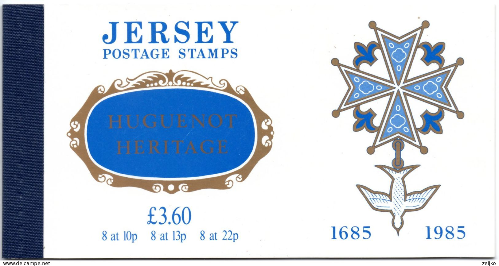 UK, GB, Great Britain, Jersey,  Booklet, Huguenot Heritage, Face Value 3,60 Gbp - Jersey