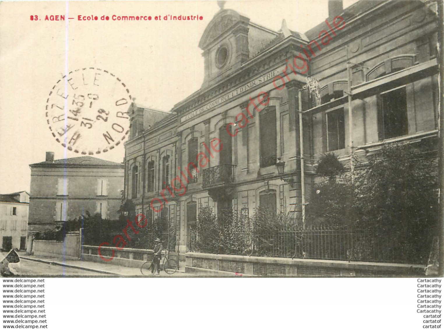 47.  AGEN . Ecole De Commerce Et D'Industrie . - Agen