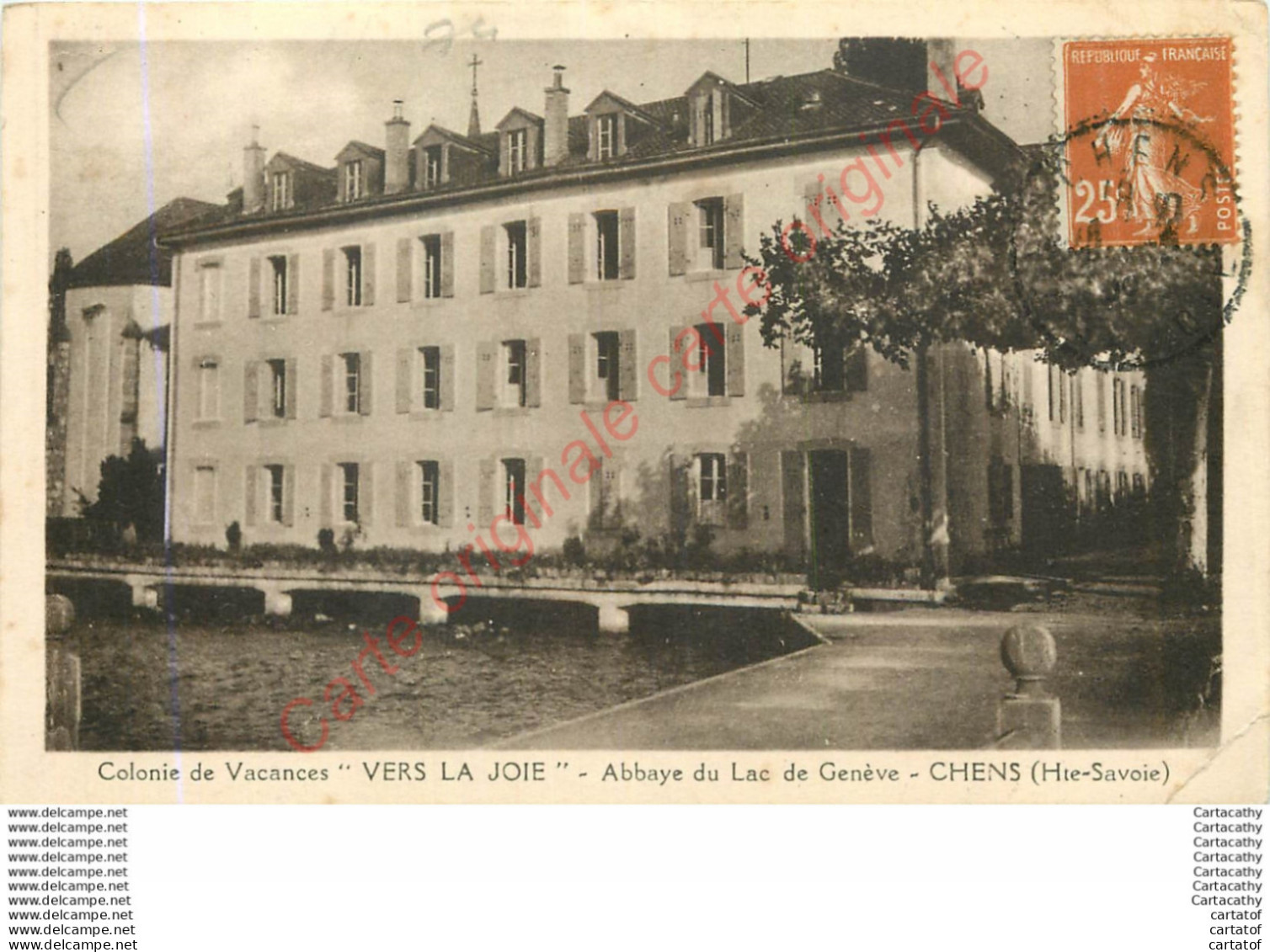 74.  CHENS .  Colonie De Vacances "VERS LA JOIE" .  Abbaye Du Lac De Genève . - Sonstige & Ohne Zuordnung