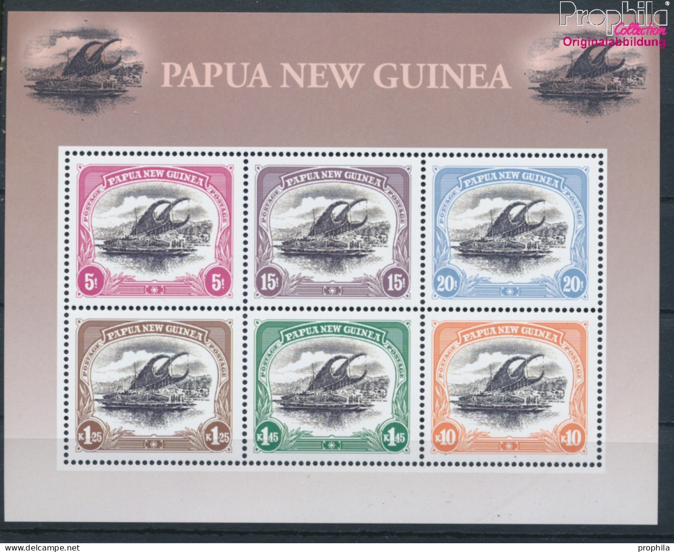 Papua-Neuguinea Block21 (kompl.Ausg.) Postfrisch 2002 Auslegerboot (10347998 - Papua-Neuguinea